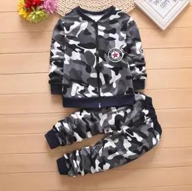 black Одежда для детей; камуфляжные модные детские спортивные костюмы; рубашки с длинными рукавами и штаны; Одежда для мальчиков и девочек; спортивные костюмы для малышей и подростков - Цвет: black