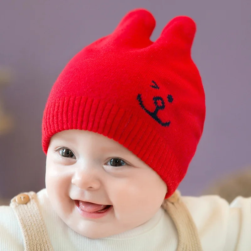 Детская зимняя шапка детские шапки для мальчиков и девочек Осенняя 2018 Милая