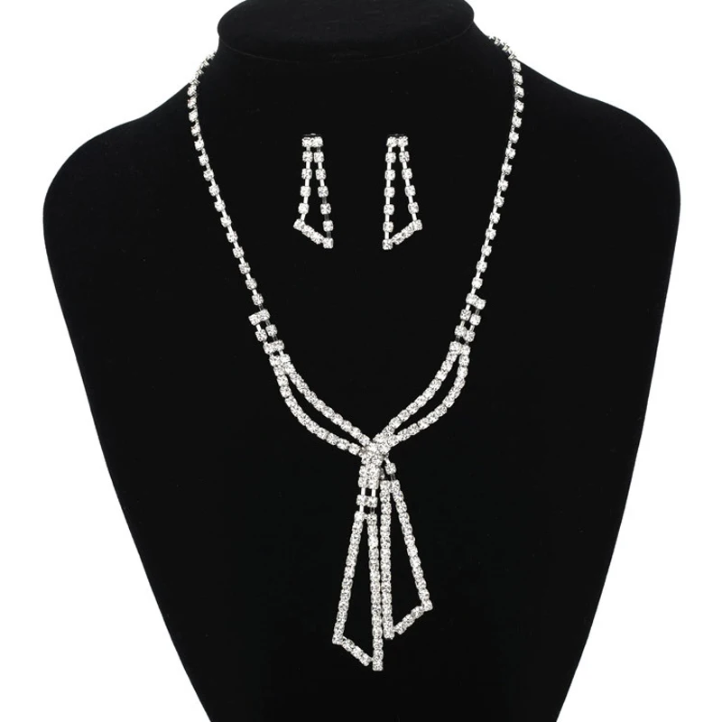 YFJEWE Горячая Мода кисточкой горный хрусталь ожерелье крест ювелирные украшения