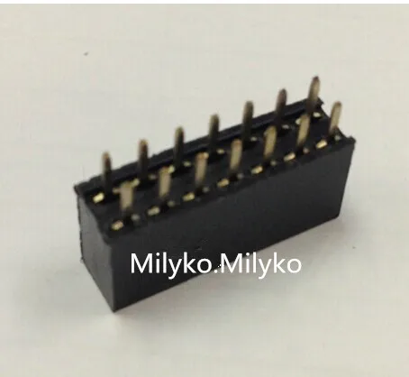 

220 шт., 2,54 мм, 2*7 P, 2X7, шпилька, Золотое оформление, Женская искусственная кожа