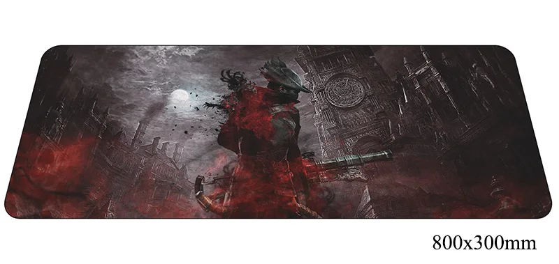 Коврик для мыши bloodborne, высококлассный компьютерный геймер, mause, коврик 800x300X2 мм, лидер продаж, коврик для мыши, эргономичный гаджет, настольные коврики