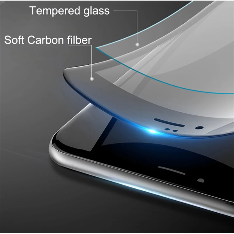 Закаленное защитное стекло YKSPACE для iPhone 6 6S 7 8 Plus 10 X Xs 2 шт. 0 мм|tempered glass screen protector|glass