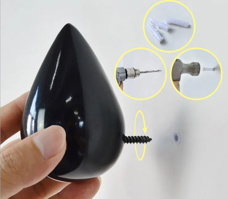 Brief Modern 3D resin drop hooks wall decoration Hat Door Clothes Towel Robe Hooks perchero pared Wallets Wall hanger | Дом и сад