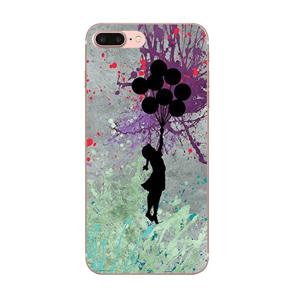 Чехол для телефона из ТПУ чехол Banksy Girl с воздушным шариком LG G2 G3 G4 G5 G6 G7 K4 K7 K8 K10 K12 K40