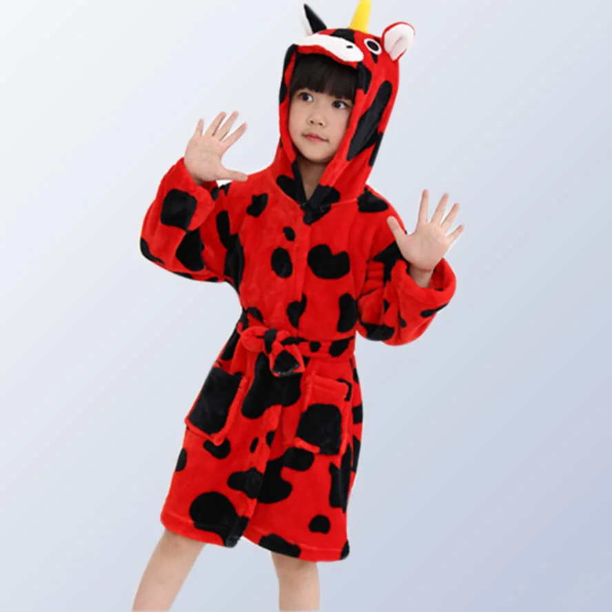 Goy/Детские пижамы для девочек банный халат детский пижамный комплект пижама с