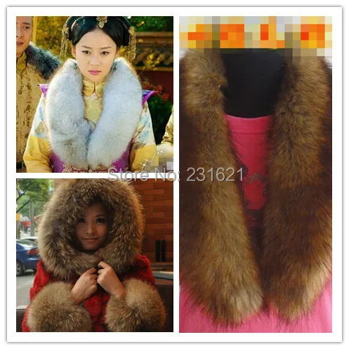

Free shipping General overcoat large fur collar scarf cap of fox fur muffler scarf faux fur TB
