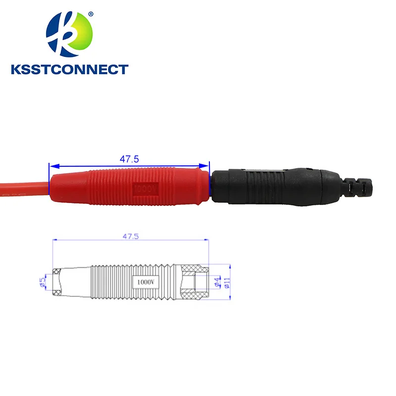 Высокогибкие Магнитные провода TL430 с жестким разъемом 4 мм диаметром 13AWG |