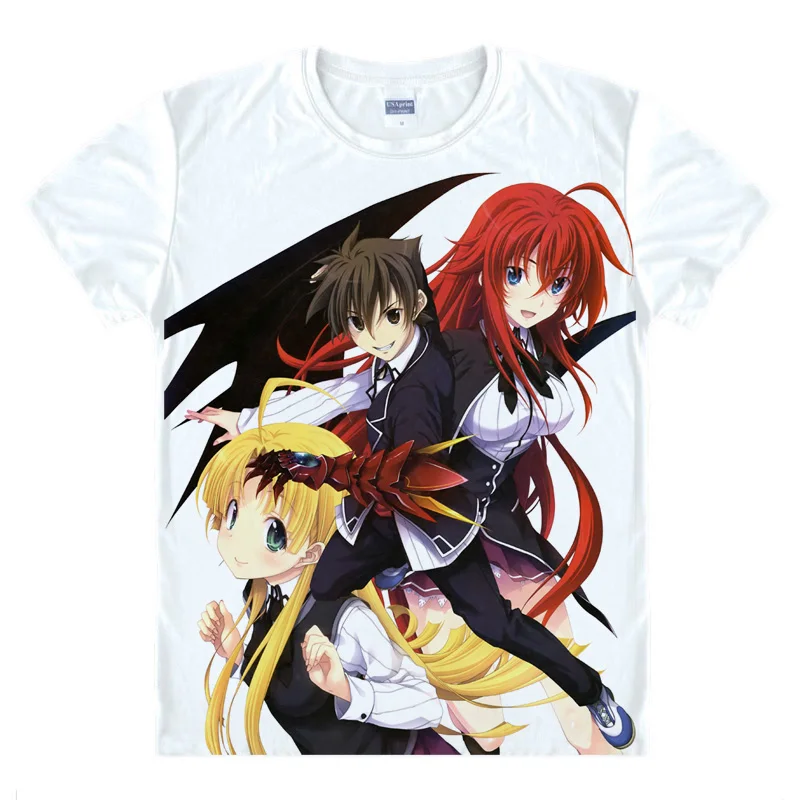 Style 7 Coolprint/футболка в стиле аниме для старшей школы; DXD BorN; футболки с короткими рукавами; Xenovia Quarta Akeno Himejima; футболки для косплея - Цвет: Style 7