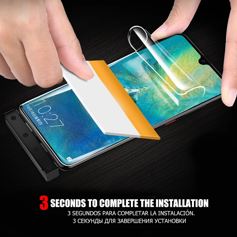 3D изогнутая полноэкранная защитная пленка из фольги для huawei P20 P30 Pro P10 Lite (не