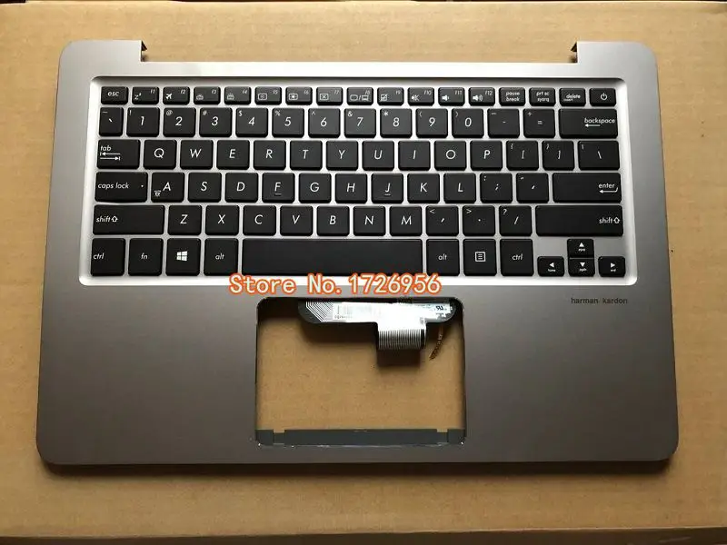 Клавиатура для ноутбука asus UX310 UX310F UX310UA UX310UQ с подставкой под серебро и