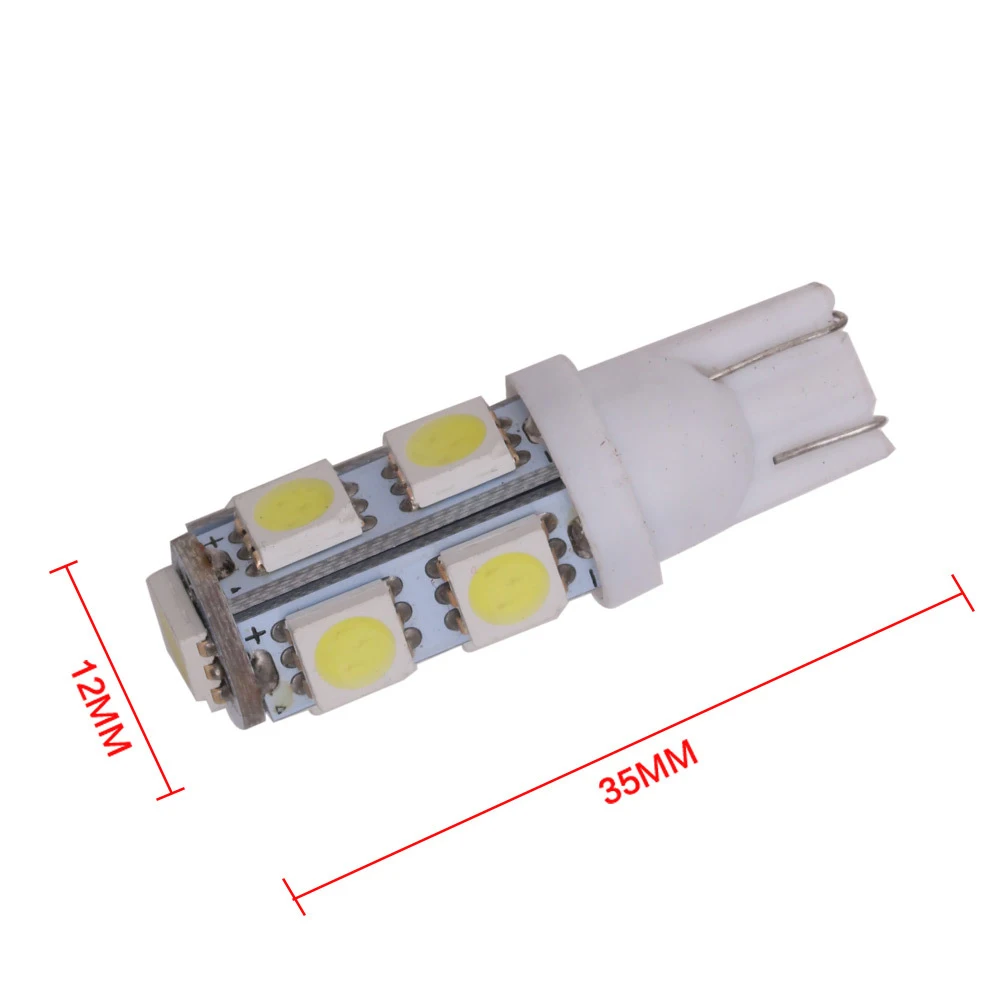 100 шт. Автомобильные светодиодные лампы 194 168 W5W T10 9 SMD 5050|Сигнальная лампа| |