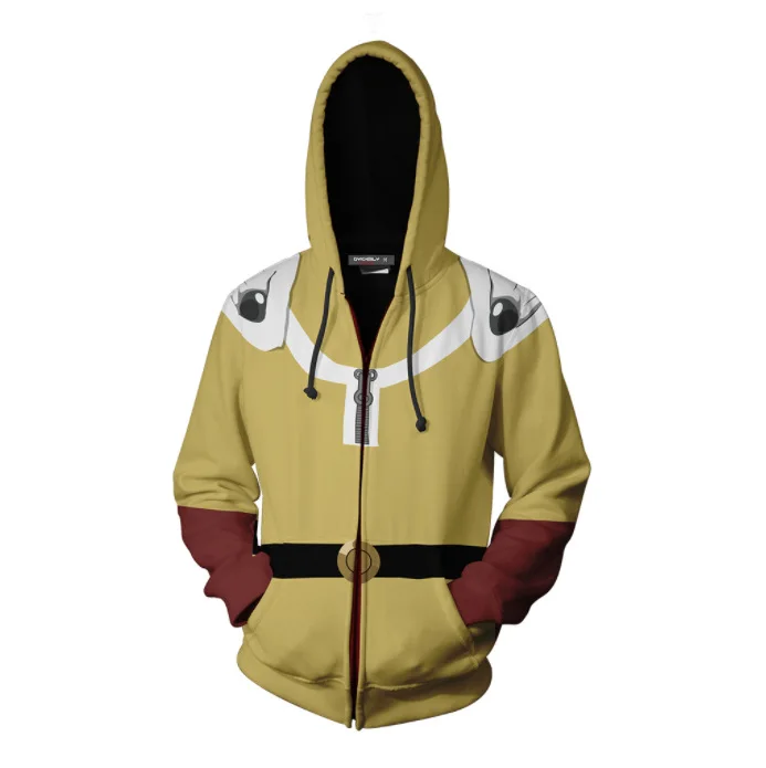 Anime ONE PUNCH MAN Saitama Hoodies Cosplay Costumes 3D Print Sweatshirts man Hooded Casual Jacket | Тематическая одежда и