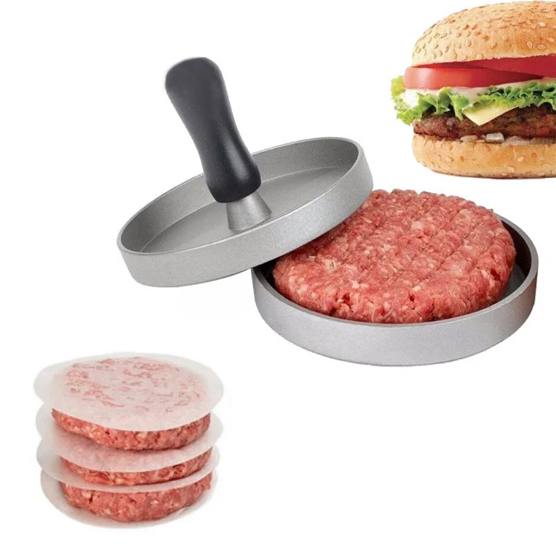 1 комплект круглая форма пресс для гамбургеров алюминиевый сплав 11 см гамбургер