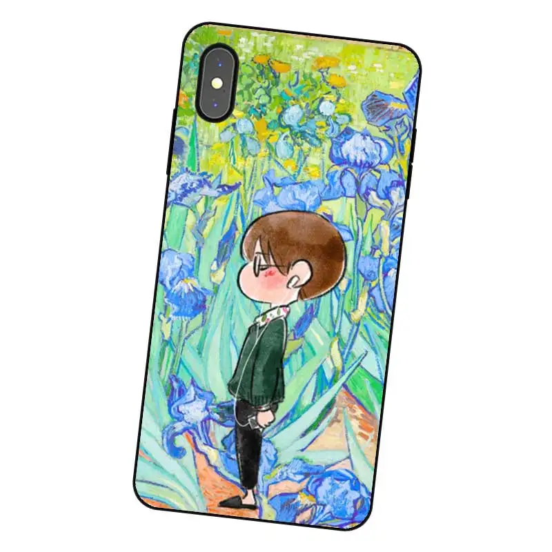 Черный силиконовый чехол с рисунком Taehyung N358 для Apple iPhone 11 Pro XR XS Max X 8 7 6 6S Plus 5 5S SE |