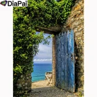 Алмазная живопись DIAPAI 5D DIY, полностью квадратнаякруглая дрель, алмазная вышивка крестиком Морской пейзаж, 3D декор A21565