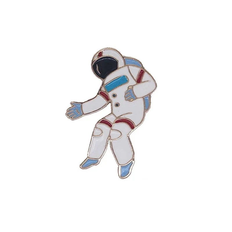 Space travel balloon dog cartoon astronauts drip collecting enamel pin brooch cowboy backpack badge the gift to boys and gir | Украшения и