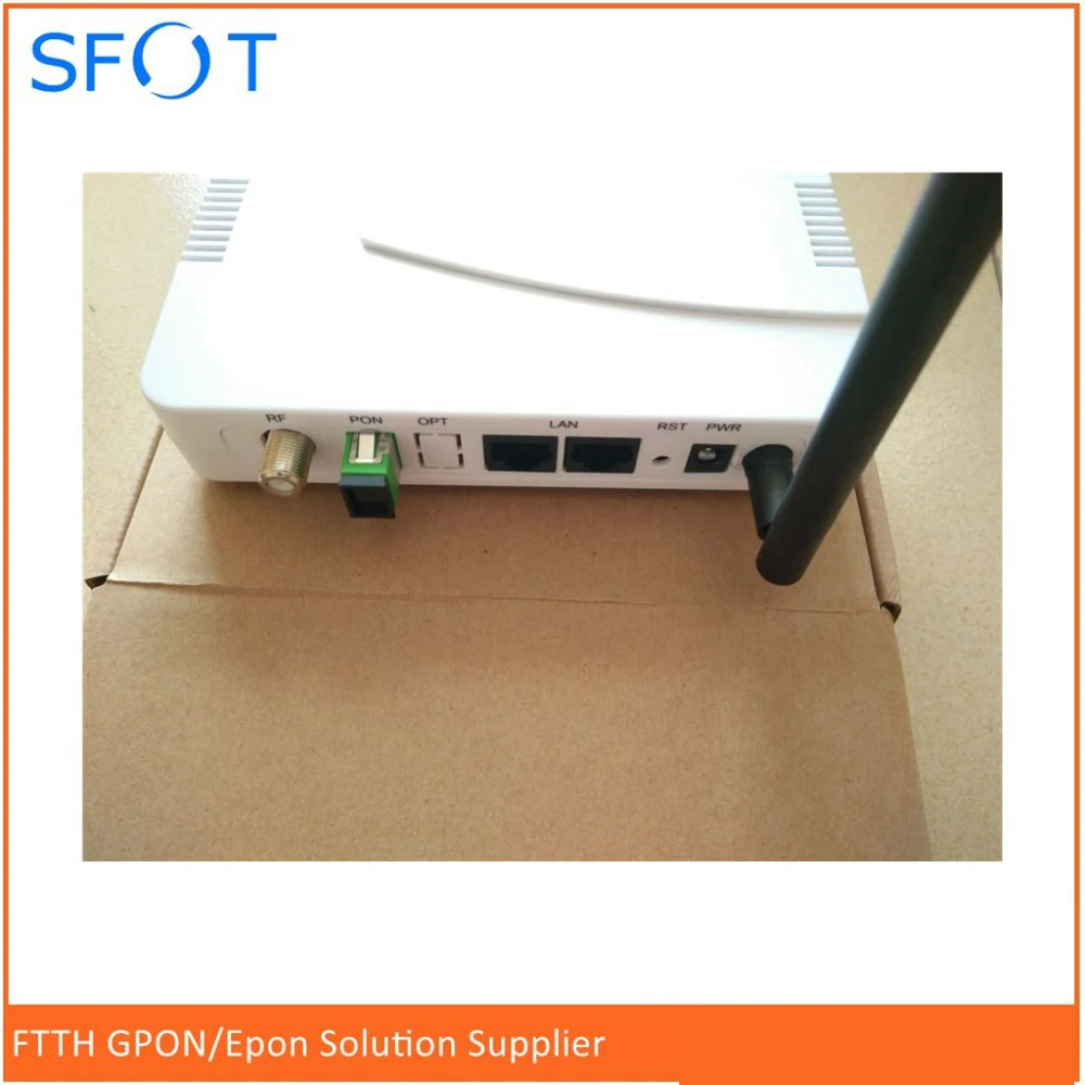 

CATV RF Epon ONT GEPON ONU 2 LAN ports 1 RF CATV with WIFI work with HUAWEI, ZTE FiberHome