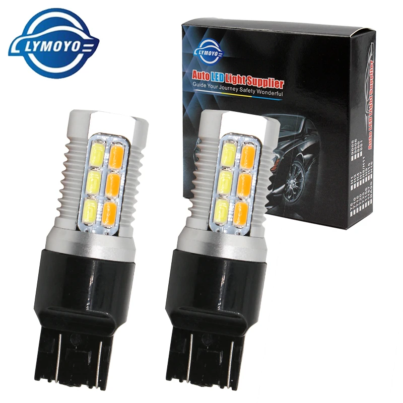1157 BAY15D 22 светодиода 5630 SMD t20 7443 t25 3157 автомобильная желтая белая двухцветная