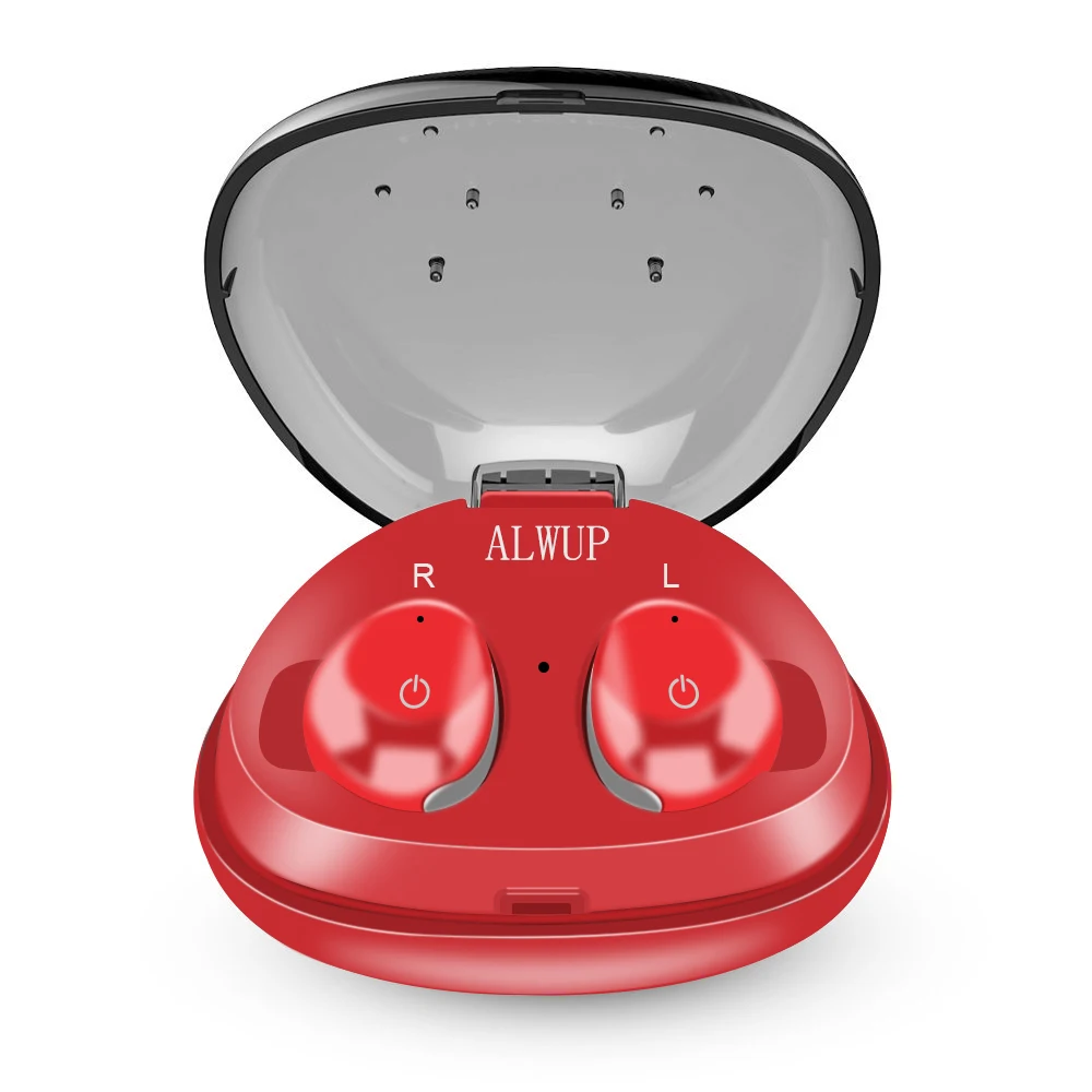ALWUP TWS Bluetooth наушники мини настоящие беспроводные стерео для телефона с