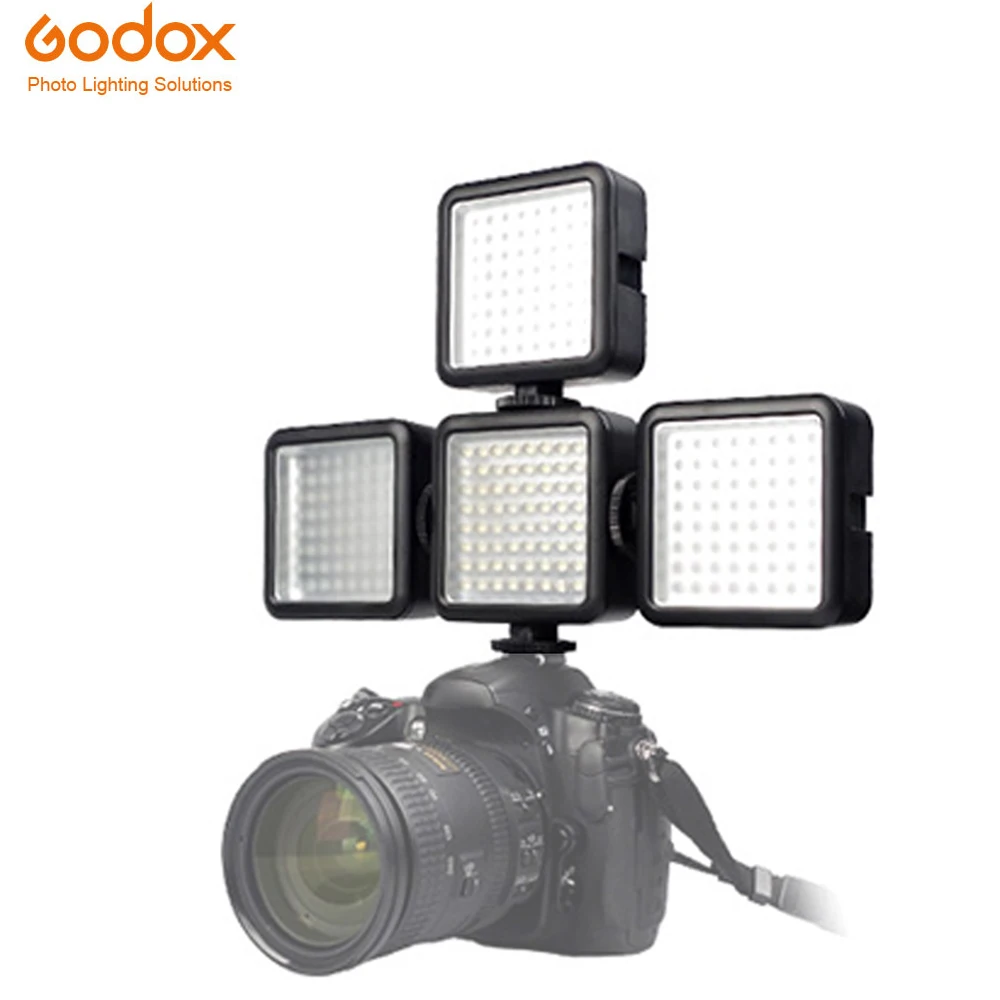 Godox 64 Светодиодная лампа для видеокамеры DSLR mini DVR as Fill Fotografia Lighting Canon Nikon Sony macrophoto |