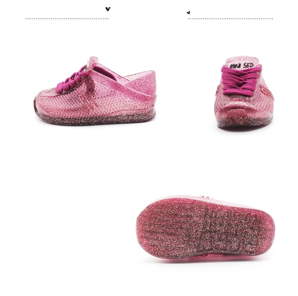 Мини Melissa стильные спортивные сандалии для девочек силиконовая обувь для девочек мягкая подошва детская обувь сандалии для младенцев Детские сандалии высокого качества