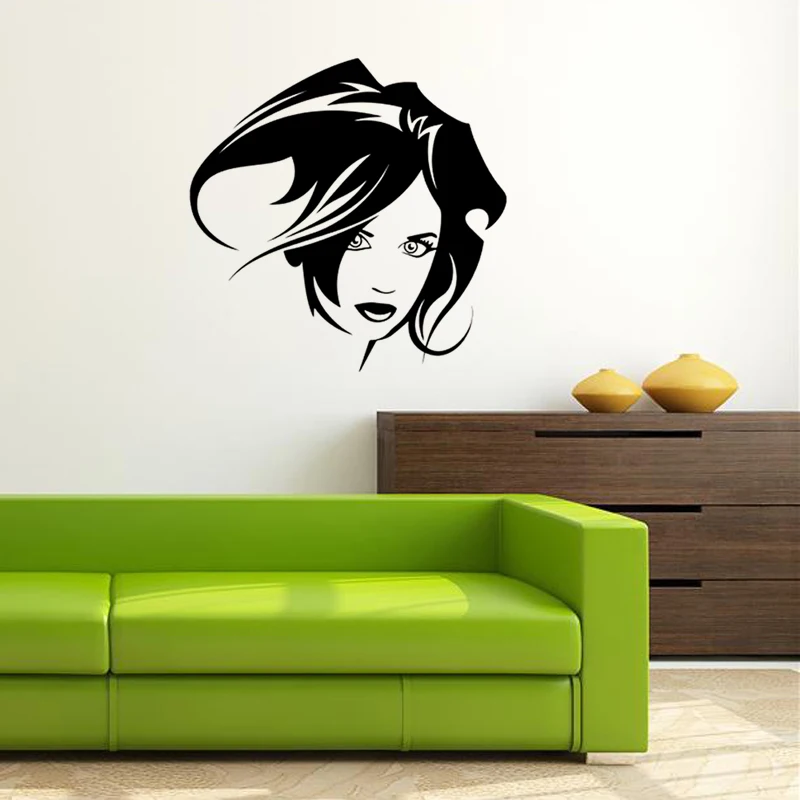 Hair Hairdresser Beauty Salon Barbershop DIY Wallpaper Removable Vinyl Home Decor Art Wall Stickers JG1323 | Дом и сад