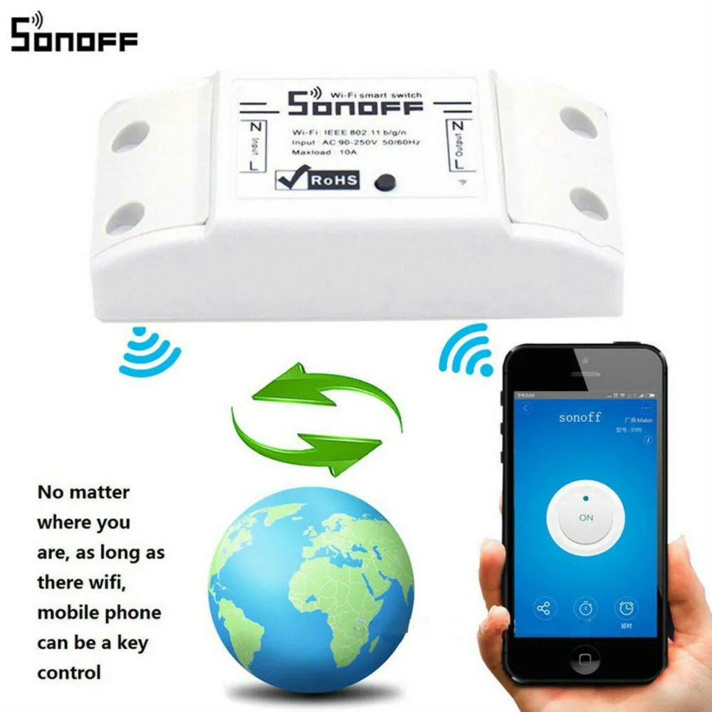 Интеллектуальный выключатель света Sonoff POW R2 в режиме реального времени