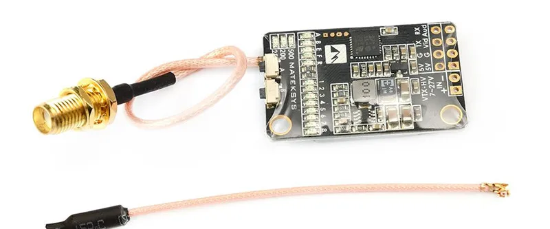 Matek 5,8G 40CH 25mW 200mW 500mW переключаемый Видео FPV передатчик TX VTX-HV W/5 V 1A BEC выход для FPV Racing RC модель Accs