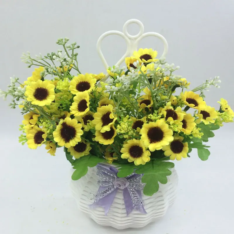 2017 настоящие Искусственные цветы 1 шт. Маленькие искусственные пластмассовые