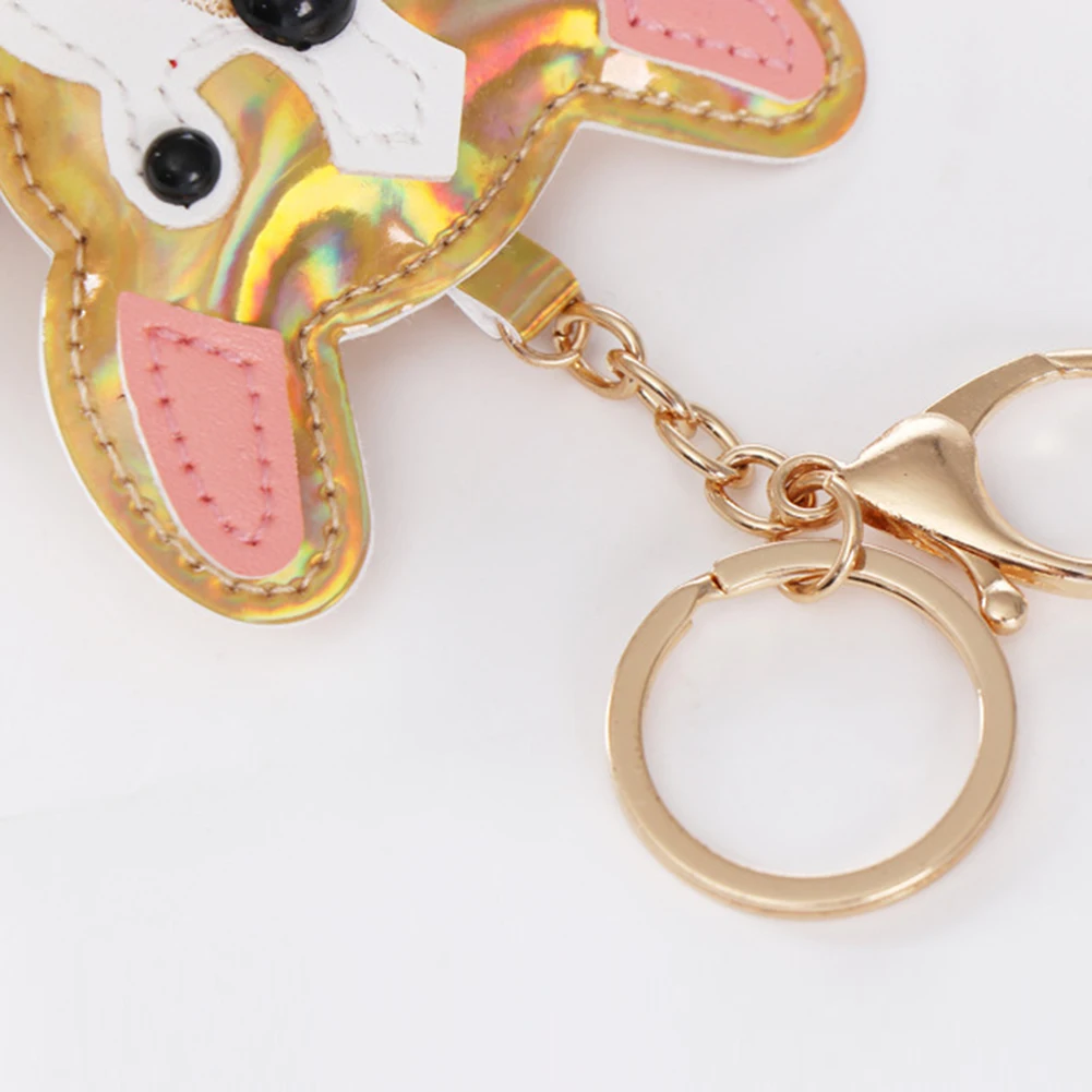 Lovely Cartoon Dog Pompom Key Ring Holder Keychain Women Gift Backpack Ornament | Украшения и аксессуары
