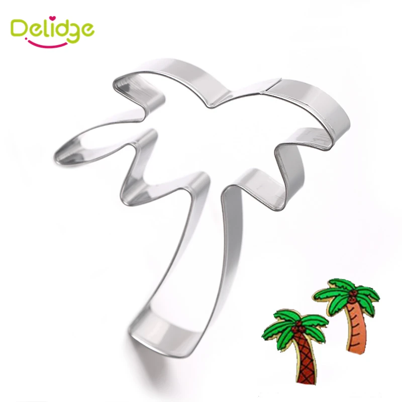 1 шт. формы для печенья в виде кокосового дерева из нержавеющей стали резак пальмы
