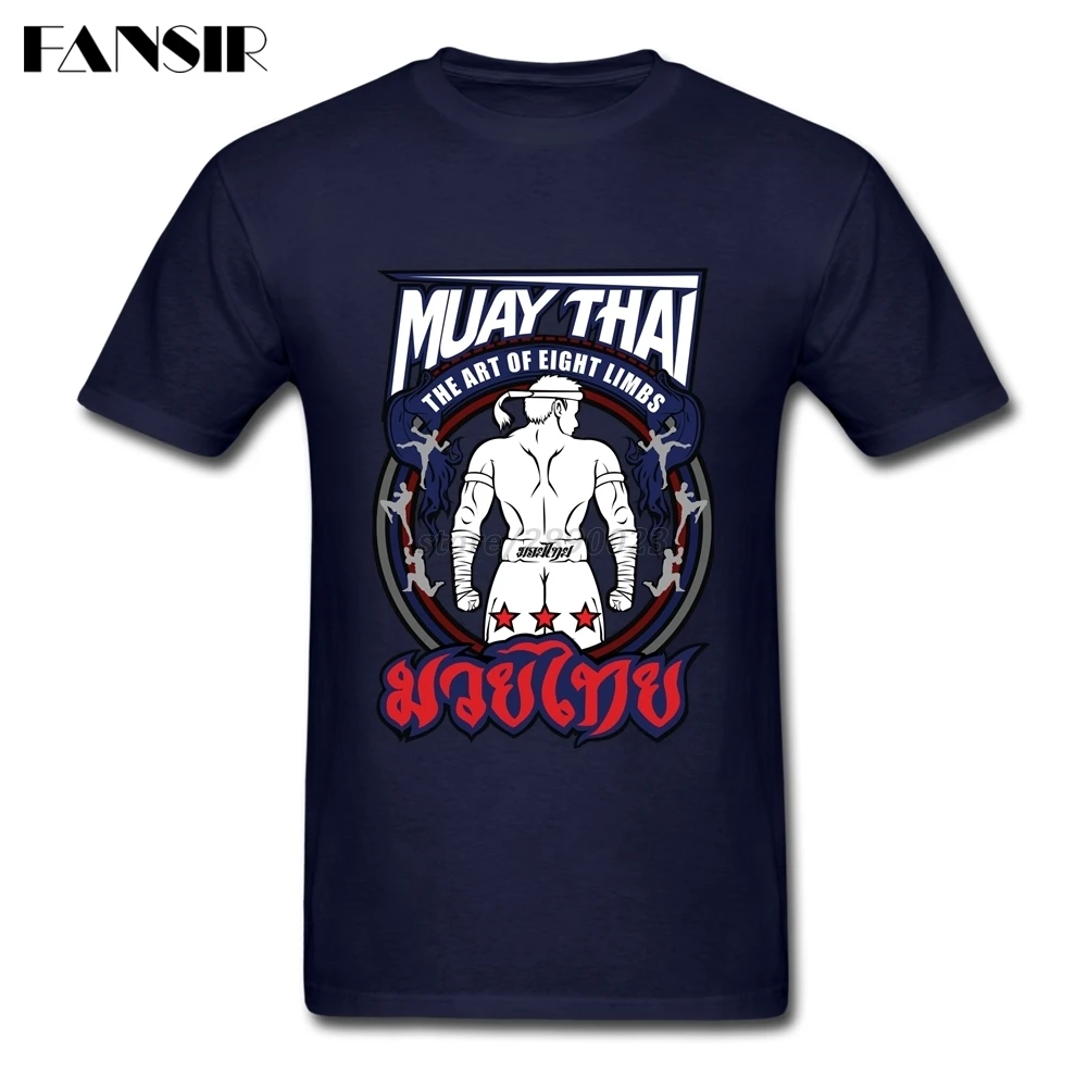Летняя мужская футболка Мужская Muay Thai Strong Back Fighter с логотипом коротким рукавом