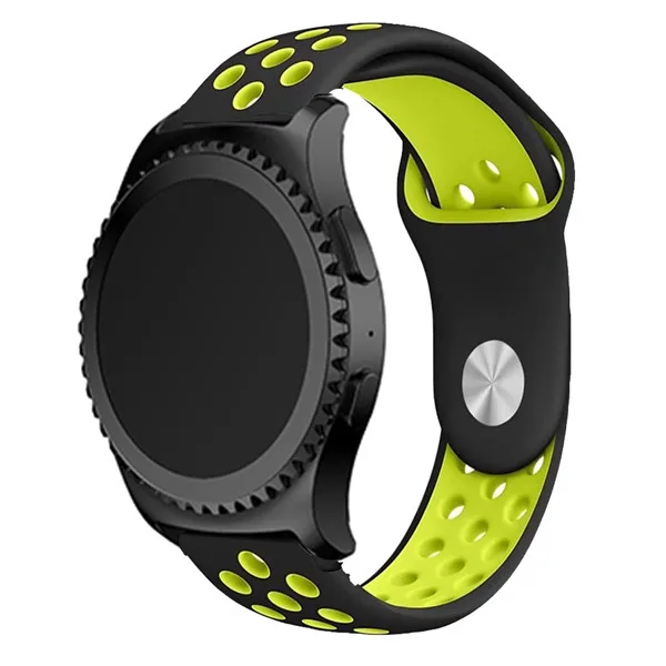 20 мм силиконовый браслет ремешок для часов Ремешок для samsung gear s2 для Xiaomi HuaMi Amazfit BIP Смарт часы ремень браслет ремешок для часов - Цвет ремешка: Black Green