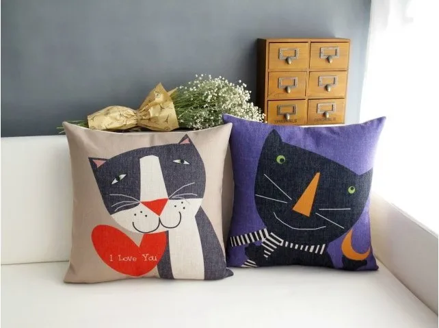 Американский пасторальный милый Кот Семья Mr Лежанка для котиков мультфильм