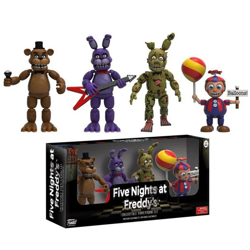 12 компл./лот 5 см 2 типа микс FNAF Five Nights at Freddy's 4 фигурки 1 Набор "фигурка лисица