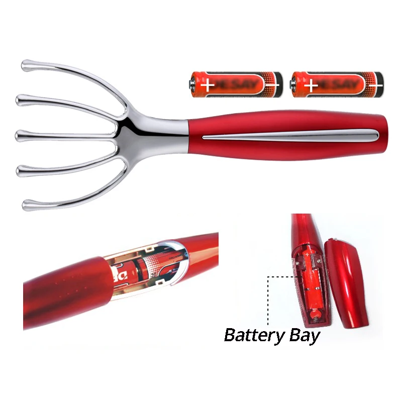 Массажер Электрический для головы с 5 пальцами и вибрацией|Головка массажный