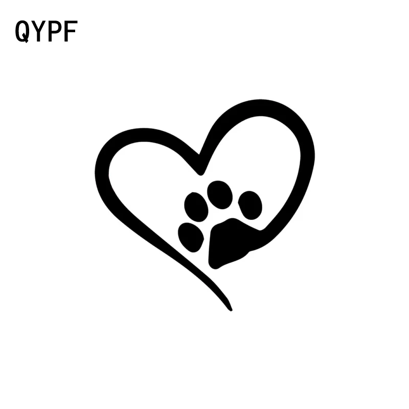 

QYPF 15 см * 14,3 см, блестящая виниловая наклейка на окно автомобиля с любовным сердцем, черная/серебряная наклейка, графическая фотография