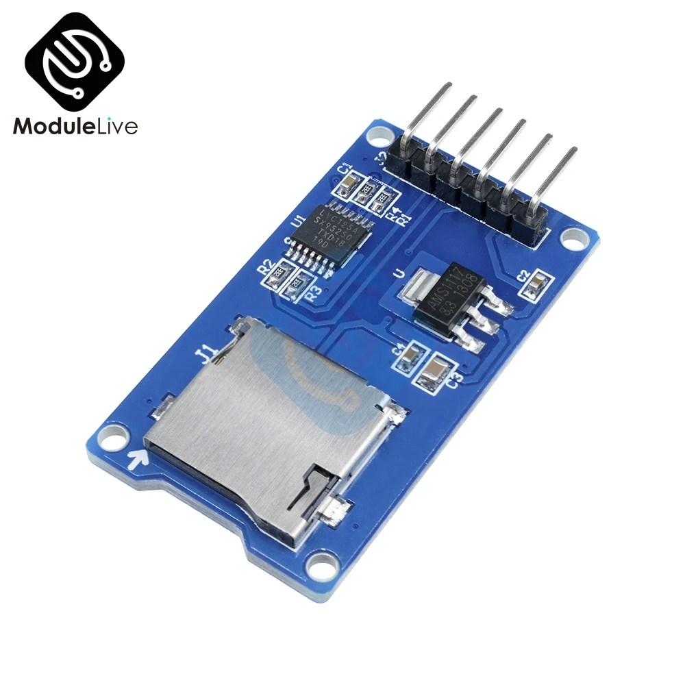 Плата расширения Micro SD для Arduino 5 шт. защитная модуль памяти SPI TF карты|Детали и