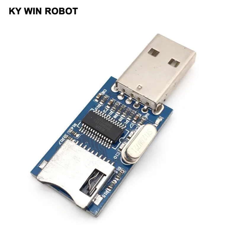 GL827 USB интерфейс мини SD карта кард-ридер модуль GL827L | Электронные компоненты и