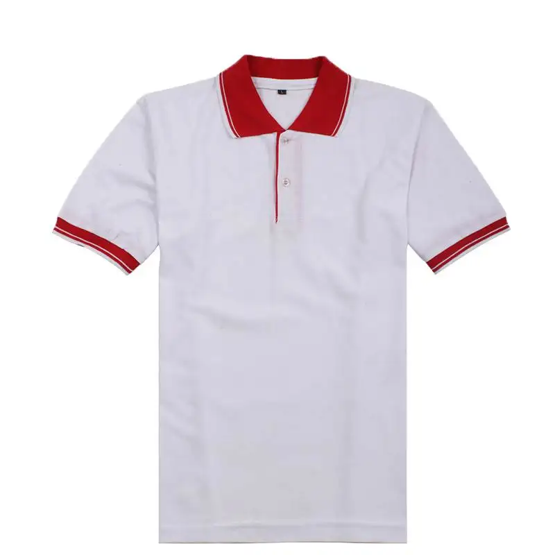 white red Новая Брендовая женская Повседневная рубашка-поло, дышащий Топ, летние женские рубашки поло с коротким рукавом, плюс размер, Хлопковые женские Лоскутные Поло - Цвет: white red