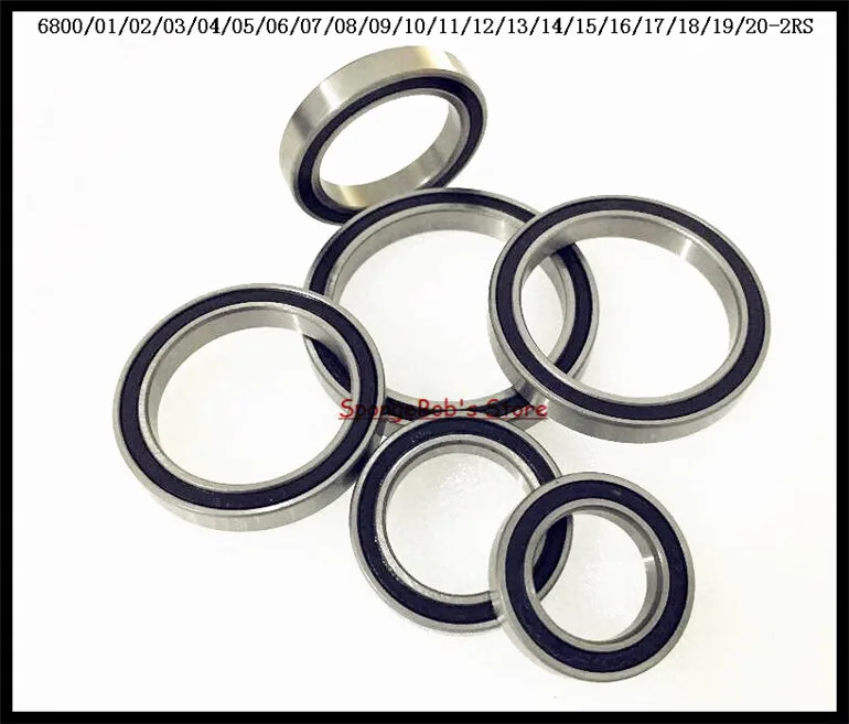 1-4 шт./лот 6806-2RS / 6807-2RS 6808-2RS 6809-2RS/6810-2RS шарикоподшипник с глубоким желобом из резины |