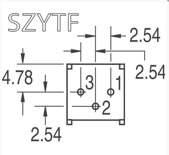 3386P 1 104 100K 0 5 W 1/2W ПК шпильки через отверстие для подстроечный потенциометр
