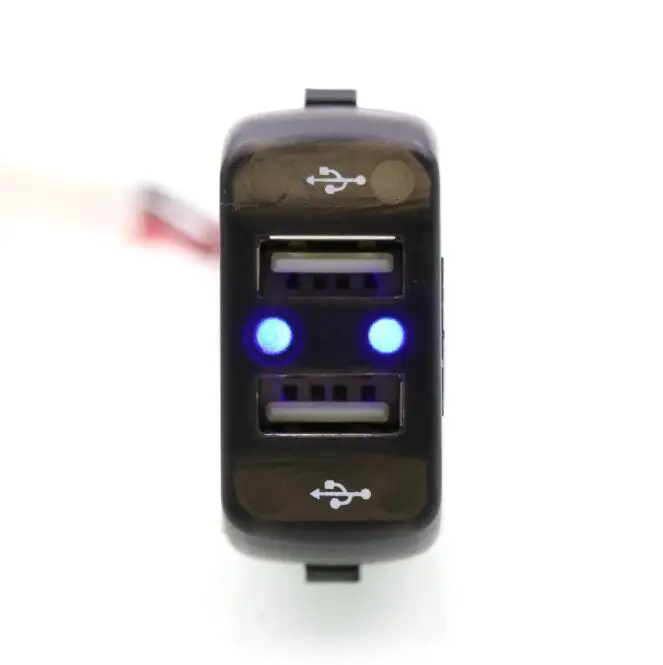 Автомобильное зарядное устройство с двумя USB портами 5 В 2 1 а/2 А|Кабели адаптеры и