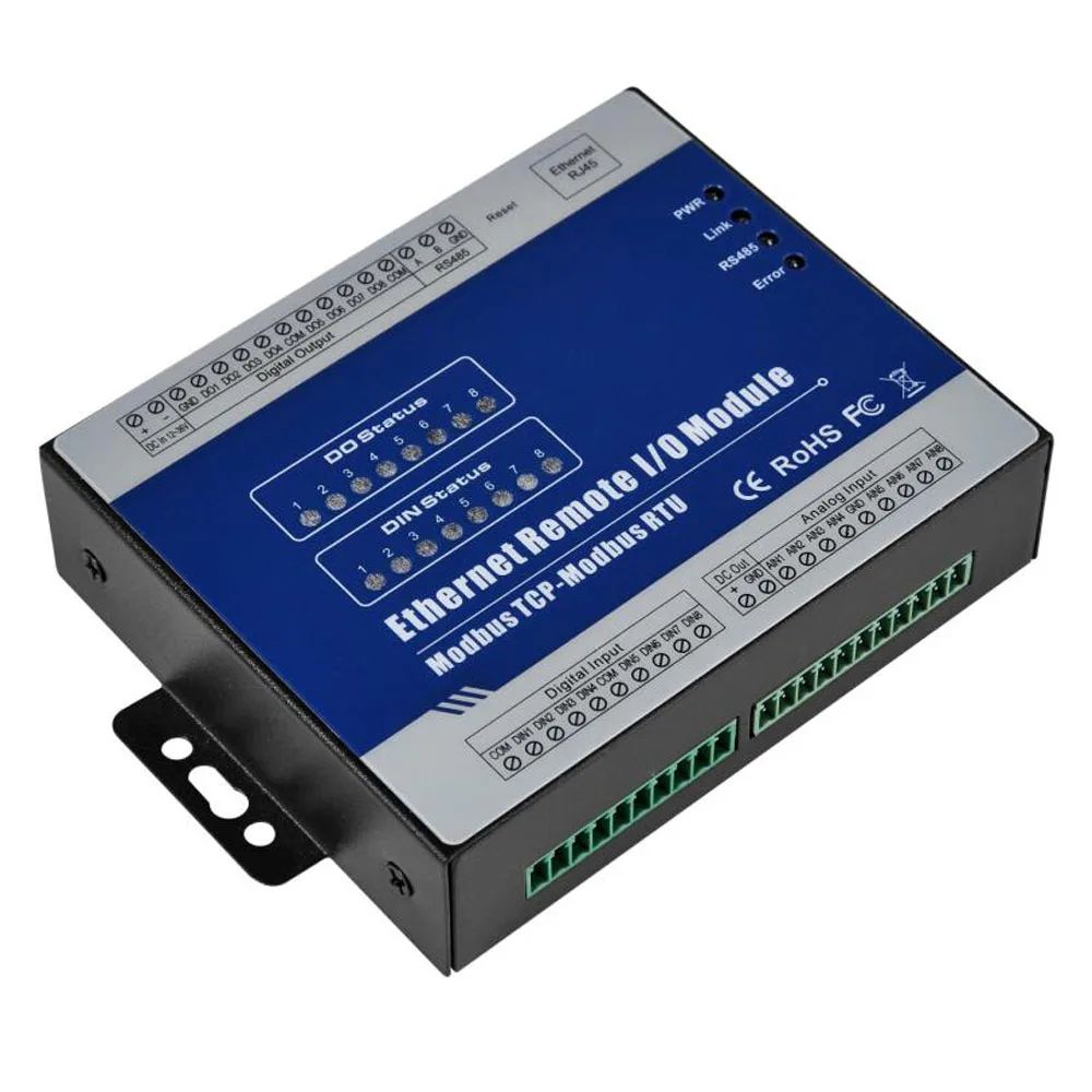 Промышленные IOT модуль Ethernet Remote I/O Module Защита окружающей среды мониторинга сбора