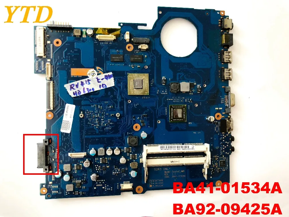 Оригинальный Для SAMSUNGN RV415 материнская плата BA41-01534A BA92-09425A протестированный
