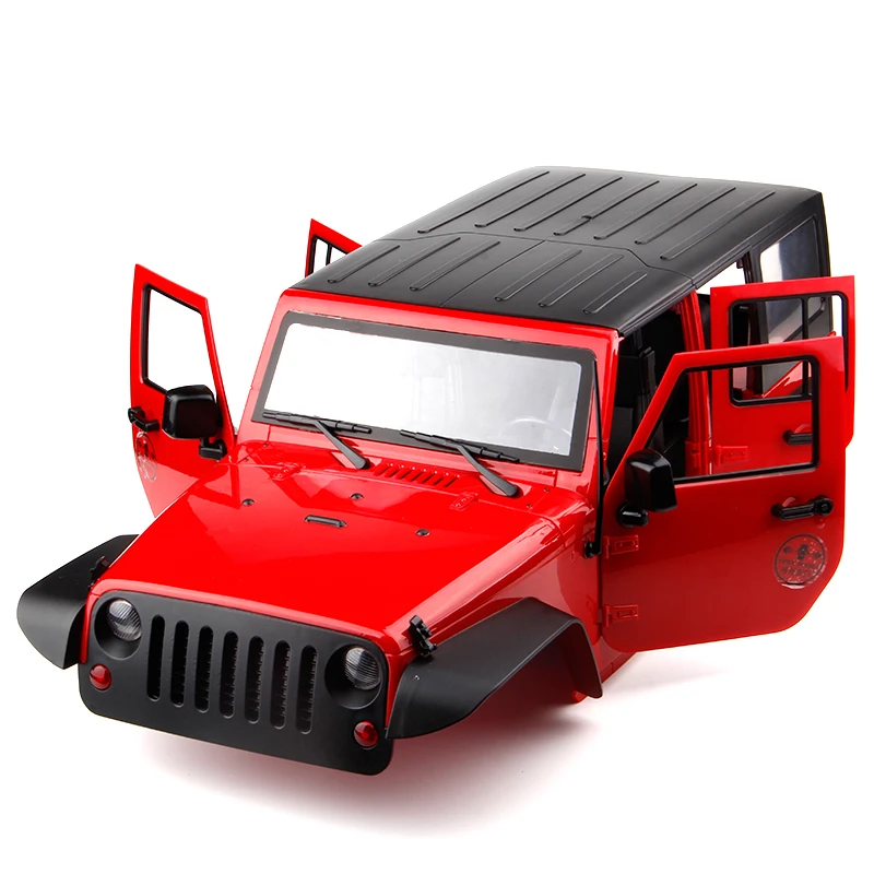 1:10 313 колесная база Jeep Wrangler 5 дверная оболочка RC Rock Crawler Жесткий Пластиковый корпус