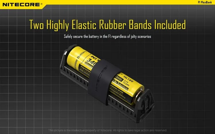 NITECORE F1 гибкий внешний аккумулятор USB зарядное устройство Внешний дорожный адаптер питания умный литий-ионный IMR зарядное устройство