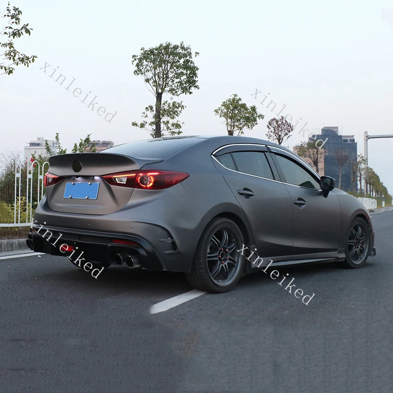 Неокрашенный задний бампер конверсионный комплект подходит для Mazda 3 Axela sedan- аксессуары для стайлинга автомобилей