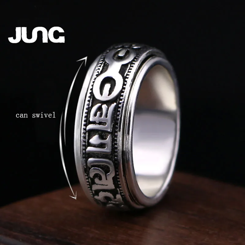 Юнга вращения удачи буддийский scriptur лук никогда не увядает 925 тайский серебро для