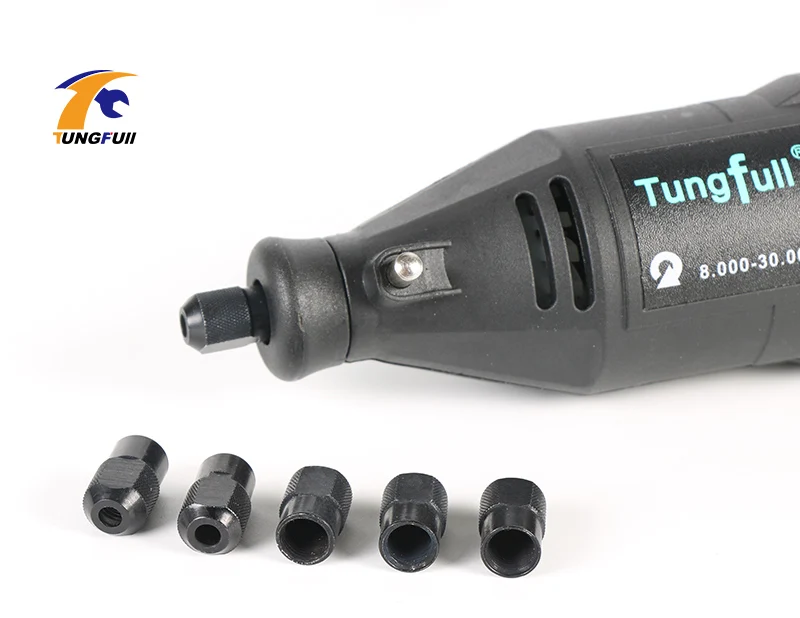 Tungfull Dremel инструменты аксессуары цанговый патрон электрическая шлифовальная машина цанги алмазные роторные заусенцы роторные инструменты зажим крышка Гайка подходит